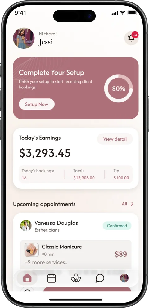 My Spa Pro provider dashboard